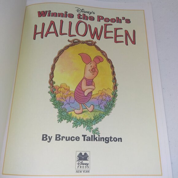 Winnie the Pooh's Halloween Paperback Book 1993 Special Edition Bruce Talkington - Picture 4 of 8